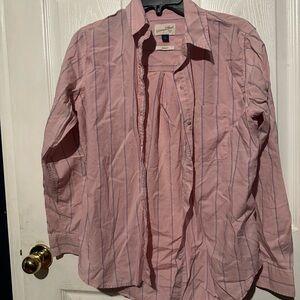 Universal Thread Pink Striped Button Down Shirt